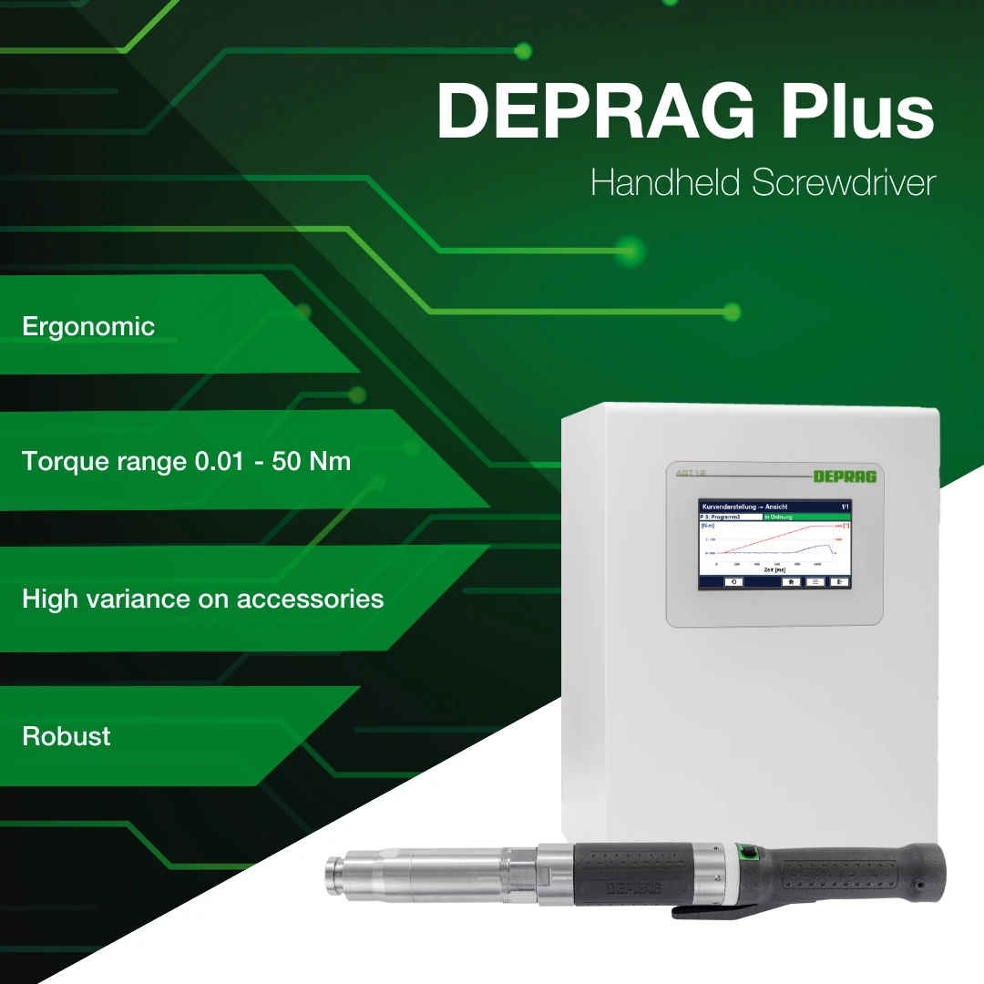 DEPRAG Plus AST12 기반 핸드헬드 체결 시스템